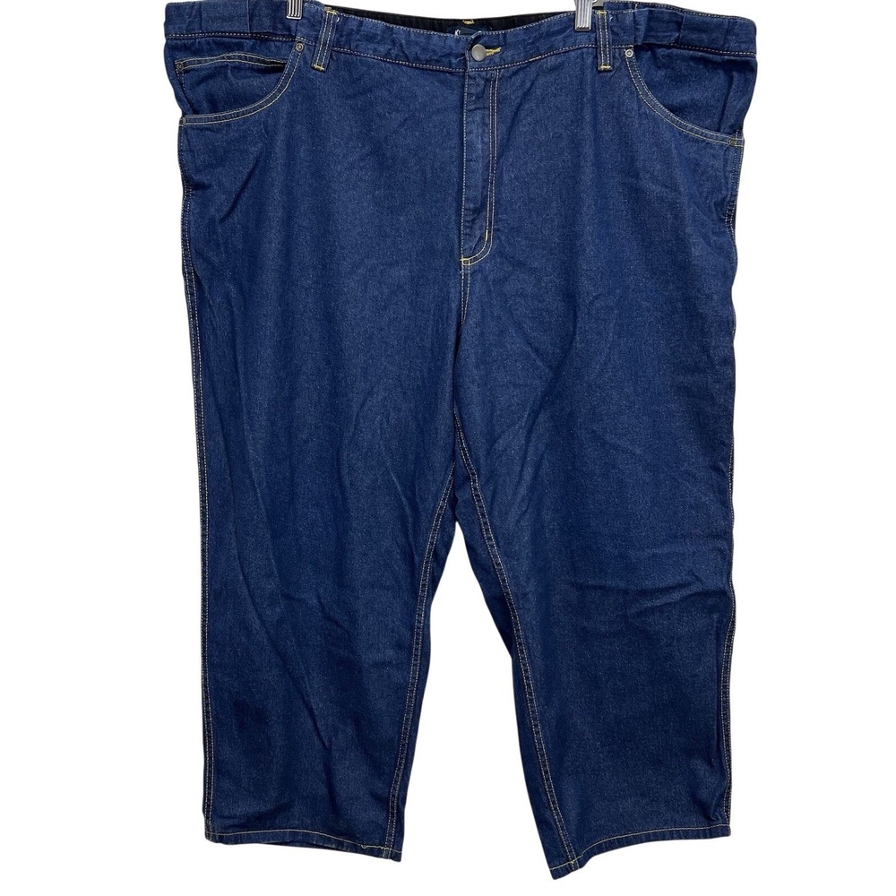 KingSize Denim Jeans Mens 50‎ 38 (51x25)Big Blue Straight Leg 100% Cotton